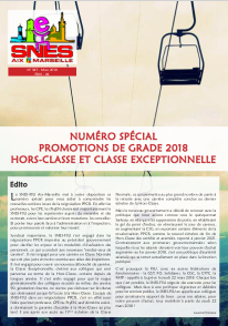 Journal académique n°387 - PROMOTIONS DE GRADE 2018 HORS-CLASSE ET CLASSE (…)