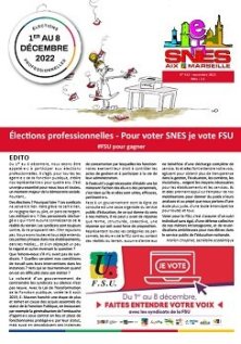 Journal académique n°413 - Spécial élections professsionnelles 2022