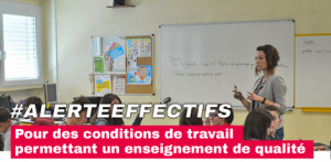 Alerte effectifs : rentrée 2019