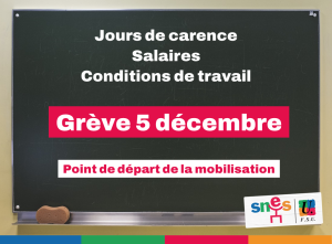 5 décembre : début de la mobilisation !