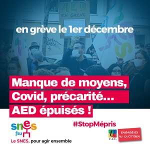 Tous ensemble, en grève mardi 1er décembre 2020