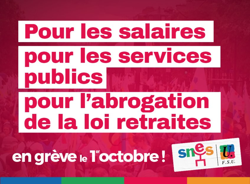 En grève le 1er octobre !