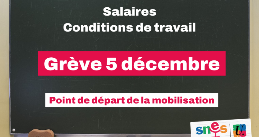 5 décembre : début de la mobilisation !