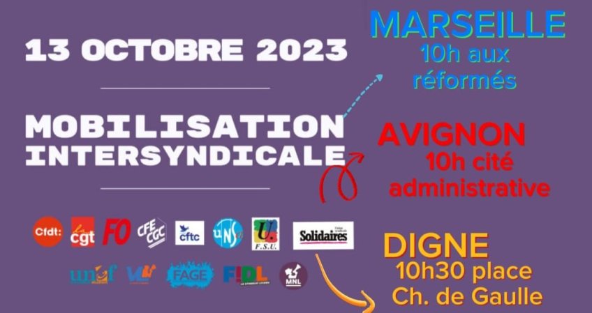 Vendredi 13 octobre Toutes et tous mobilisées et en grève !